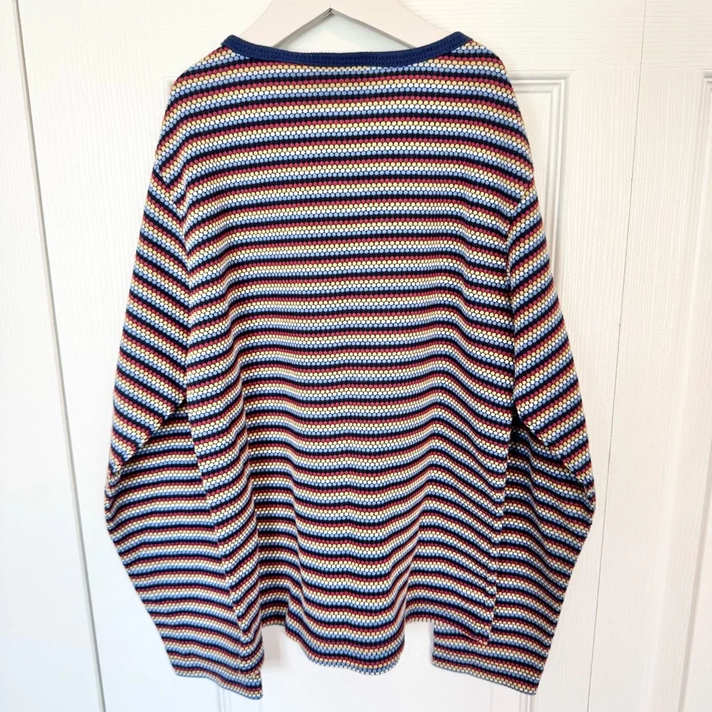 Vintage Disney x POOH Striped Long Sleeve Tee w/embroidery